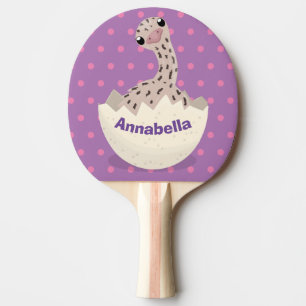 Raquette De Ping Pong Illustration d'autruche pour bébé à couver mignon