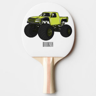 Raquette De Ping Pong Illustration de camion monstre