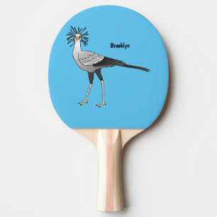 Raquette De Ping Pong Illustration de dessin du secrétaire pour oiseaux