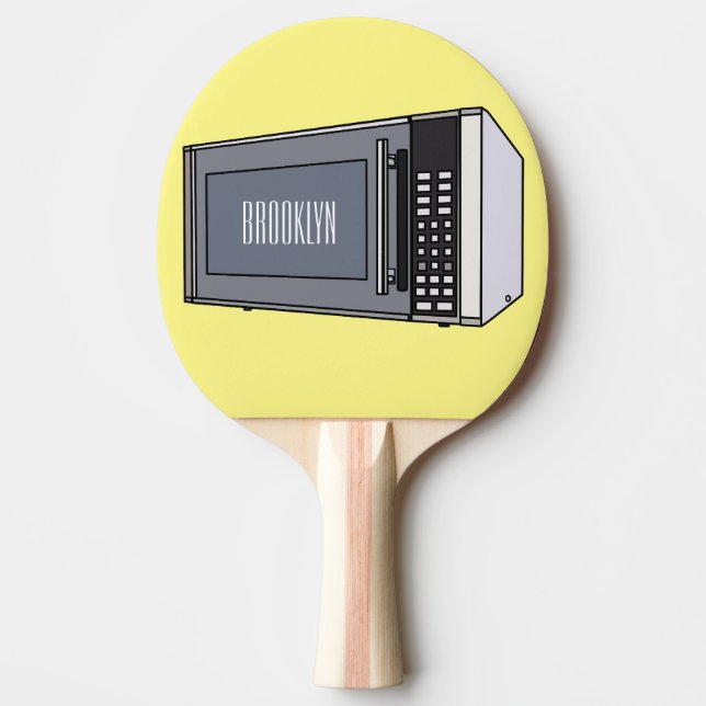 Raquette De Ping Pong Illustration de dessin sur micro-ondes (Devant)