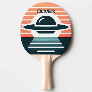 Raquette De Ping Pong Illustration de l'OVNI simple et moderne mignonne