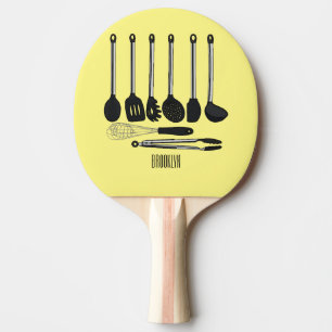 Raquette De Ping Pong Illustration de l'ustensile de cuisine