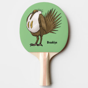 Raquette De Ping Pong Illustration d'oiseau de tétras des armoises