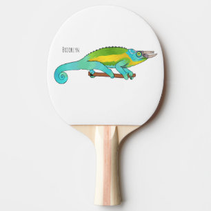Raquette De Ping Pong Illustration du caméléon de Jackson