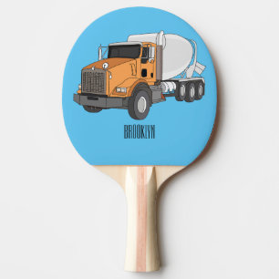Raquette De Ping Pong Illustration du camion de mélange de béton