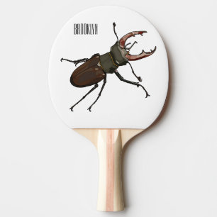 Raquette De Ping Pong Illustration du scarabée de stade