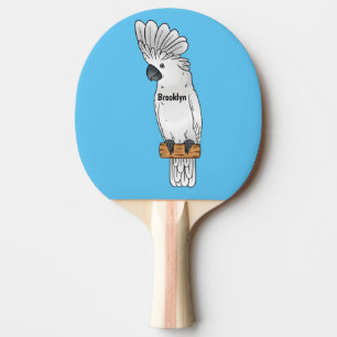 Raquette De Ping Pong Illustration d'un oiseau de cobaye-parapluie