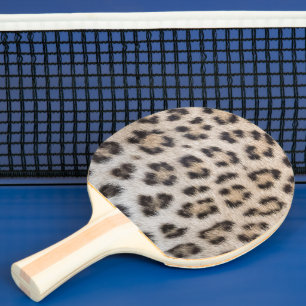 Raquette De Ping Pong Impression animale élégante et stylée fourrure léo