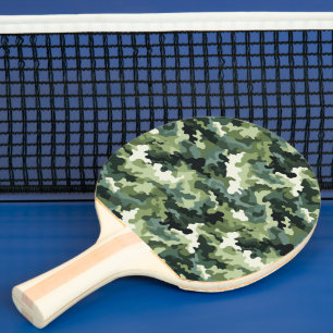 Raquette de Ping Pong Impression Camo Militaire