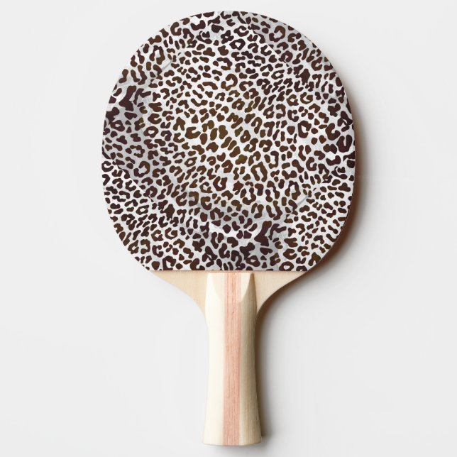 Raquette De Ping Pong Impression de chocolat léopard (Dos)