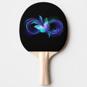 Raquette De Ping Pong Infinité brillante avec papillon magique
