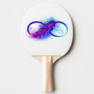 Raquette De Ping Pong Infinity with purple feather