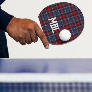 Raquette De Ping Pong Irish County Louth Tartan Plaid Personnalisé
