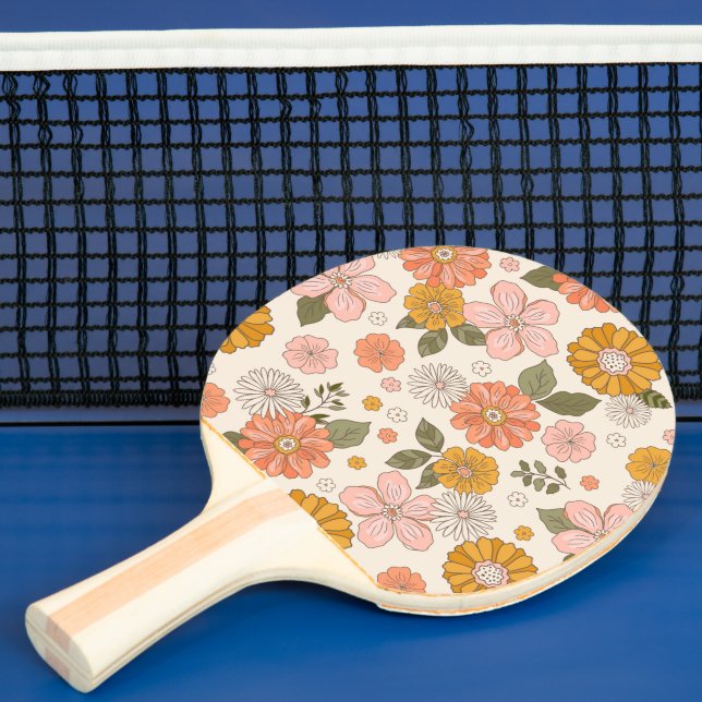 Raquette De Ping Pong Jardin rose et orange Motif (Insitu)