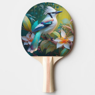 Raquette De Ping Pong Jay à ailes Turquoises en berceau