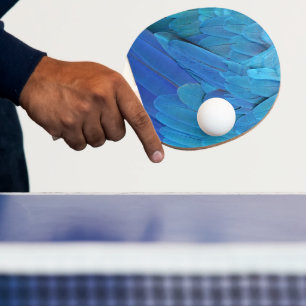 Raquette De Ping Pong Je suis bleu - Plumes Macaw