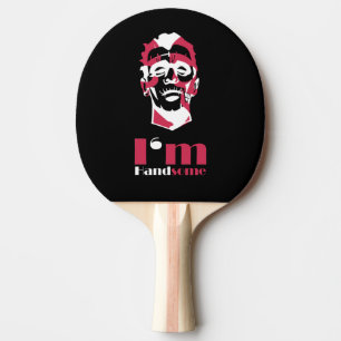 Raquette De Ping Pong Je suis un beau Coque-coque iphone abstrait
