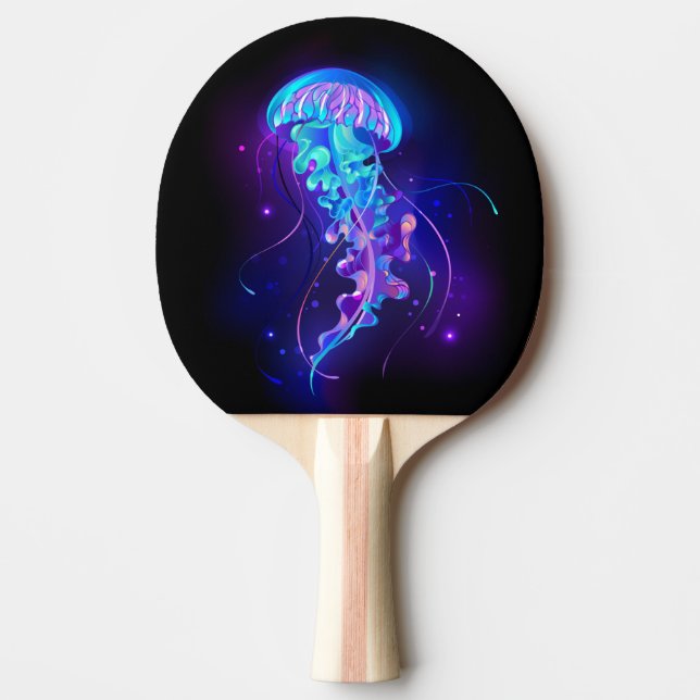 Raquette De Ping Pong Jellyfish éclatante couleur (Devant)