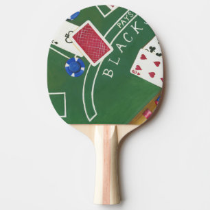 Raquette De Ping Pong Jeu de nerf de boeuf avec des puces par Chariklia