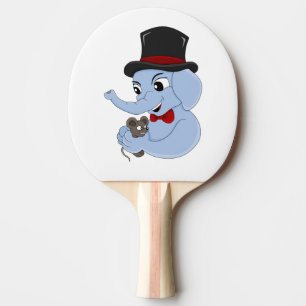 Raquette De Ping Pong Joli éléphant garçon dessin animé ping pong paddle