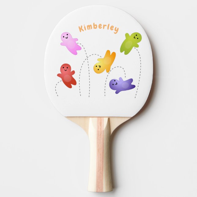 Raquette De Ping Pong Jolie gelée bébés bonbons bonbons dessin animé (Devant)