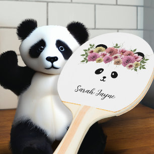 Raquette De Ping Pong Jolie Panda Ours Animal Visage Ping Pong Paddle