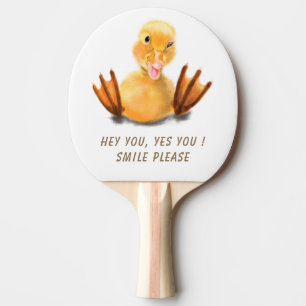 Raquette De Ping Pong Jouer Jaune Canard Jaune Ping Pong Smile