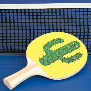 Raquette De Ping Pong Jour des morts heureux Cactus