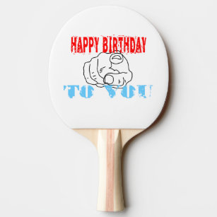 Equipement Anniversaire Joyeux Anniversaire De Ping Pong Zazzle Ch