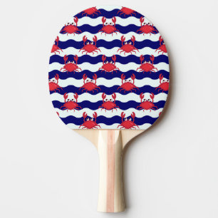 Raquette De Ping Pong Joyeux Motif de crabes