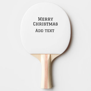 Raquette De Ping Pong Joyeux Noël simple minimum ajouter nom modèle de t