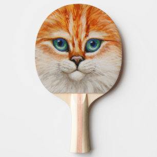 Raquette De Ping Pong Joyeux visage de Kitty Orange