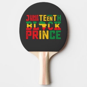 Raquette De Ping Pong Juneteenth Prince célébrant la liberté noire