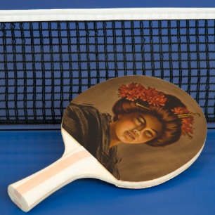 Raquette De Ping Pong Karama : Actrice japonaise Romance Geisha