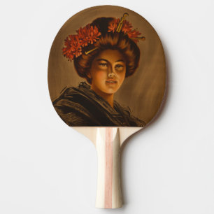 Raquette De Ping Pong Karama : Romance Japonais Actrice Geisha