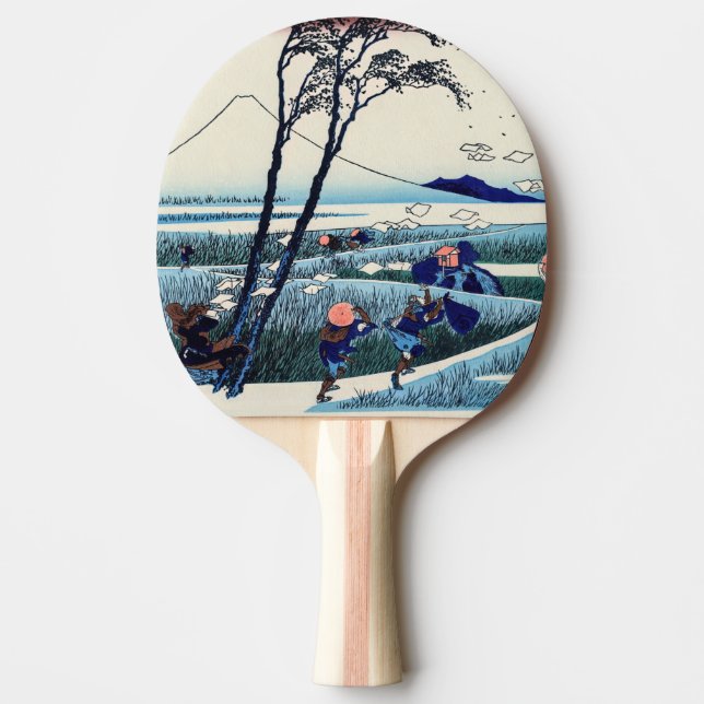 Raquette De Ping Pong Katsushika Hokusai - Ejiri dans la province de Sur (Devant)