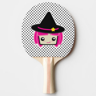 Raquette De Ping Pong Kawaii Pink Haired Ping Pong Paddle