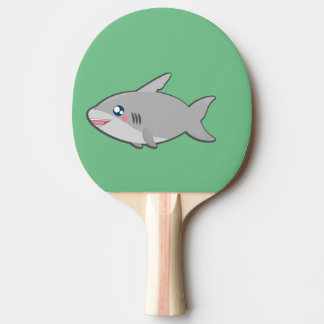 Raquette De Ping Pong Kawaii, requin amusant et drôle