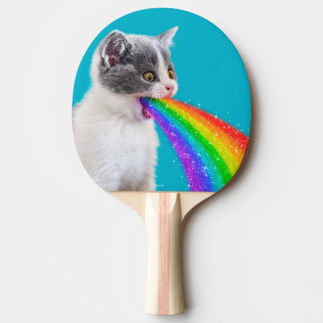 Raquette De Ping Pong Kitten crache vers le ciel (Devant)