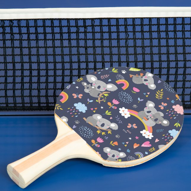 Raquette De Ping Pong Koala Rainbow Love Motif (Insitu)