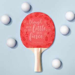 Raquette De Ping Pong La Flore Rouge, petit mais fierce William Shakespe
