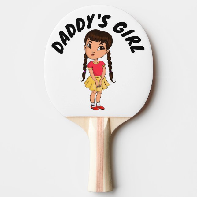 RAQUETTE DE PING PONG LA PETITE FILLE DE DADDY POUR ELLE (Devant)
