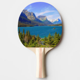 Raquette De Ping Pong Lac st. Mary, parc national de glacier, Montana