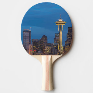 Raquette De Ping Pong L'aiguille de l'espace et Seattle du centre