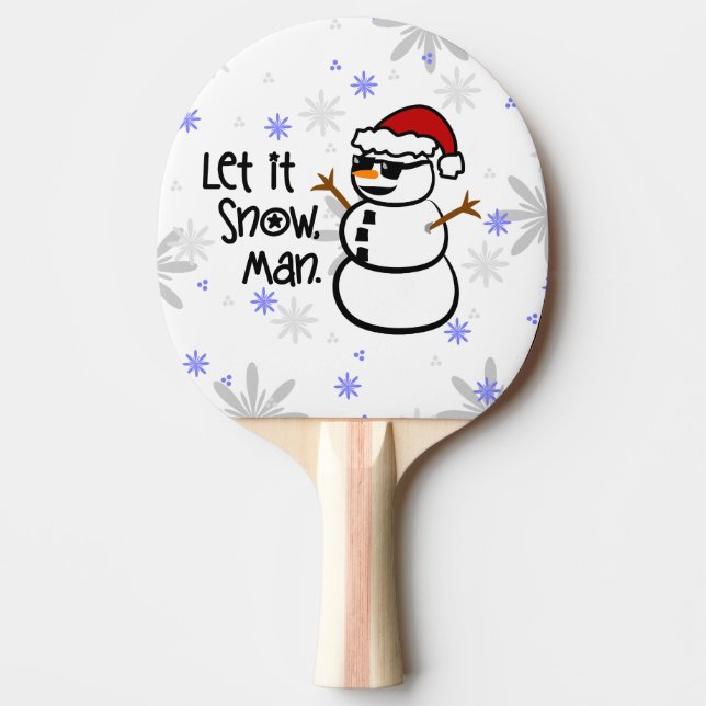 Raquette De Ping Pong Laissez lui neiger, équiper (Devant)