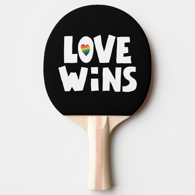 Raquette De Ping Pong L'amour gagne (Devant)