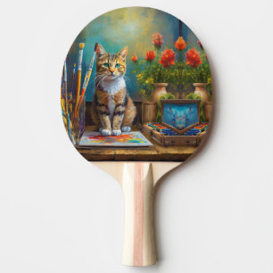 Raquette De Ping Pong Le Chat Artistique