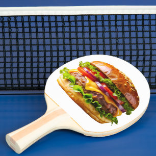 Raquette De Ping Pong Le cheeseburger appétissant de SlipperyJoe au baco