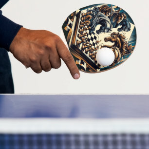 Raquette De Ping Pong Le jeu des chevaliers - les échecs rencontre l'ima