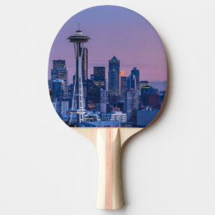 Raquette De Ping Pong Le mont Rainier à l'arrière-plan